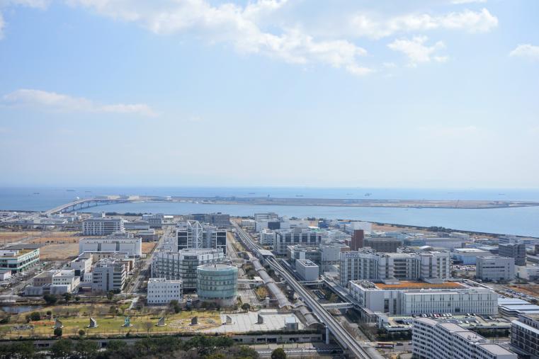 北側から見た医療産業都市の風景